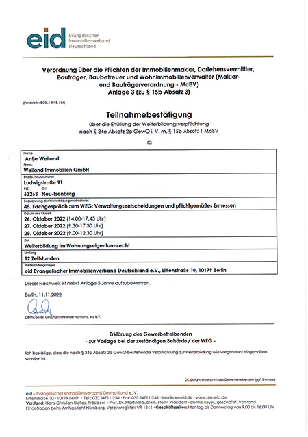 eid Zertifikat Antje Weiland - Seite 1